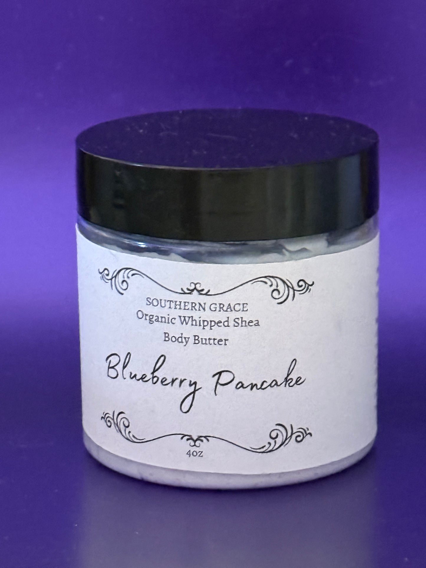 Blueberry Pancake Natural Whipped Shea Body Butter 4oz Jar