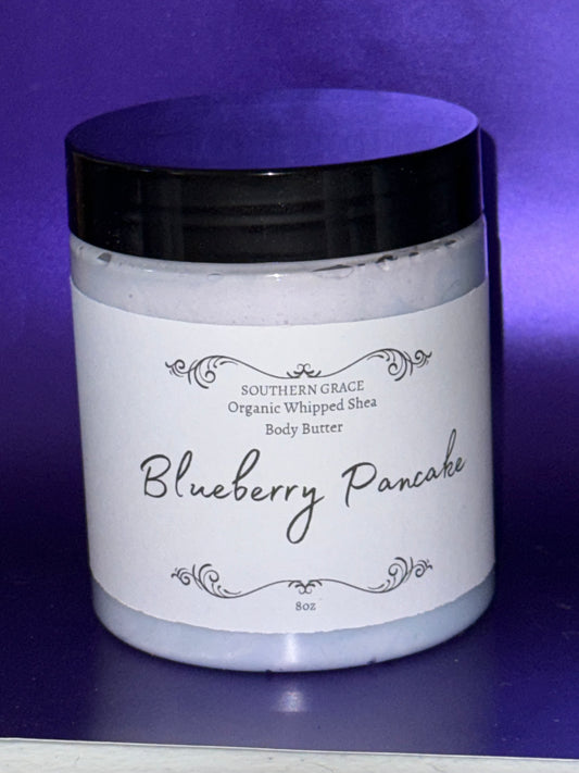 Blueberry Pancake Natural Whipped Shea Body Butter 8oz Jar