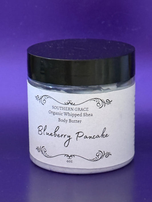 Blueberry Pancake Natural Whipped Shea Body Butter 4oz Jar