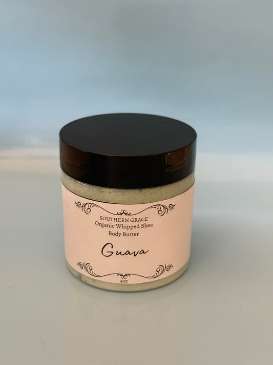 Guava Natural Whipped Shea Body Butter 4oz Jar